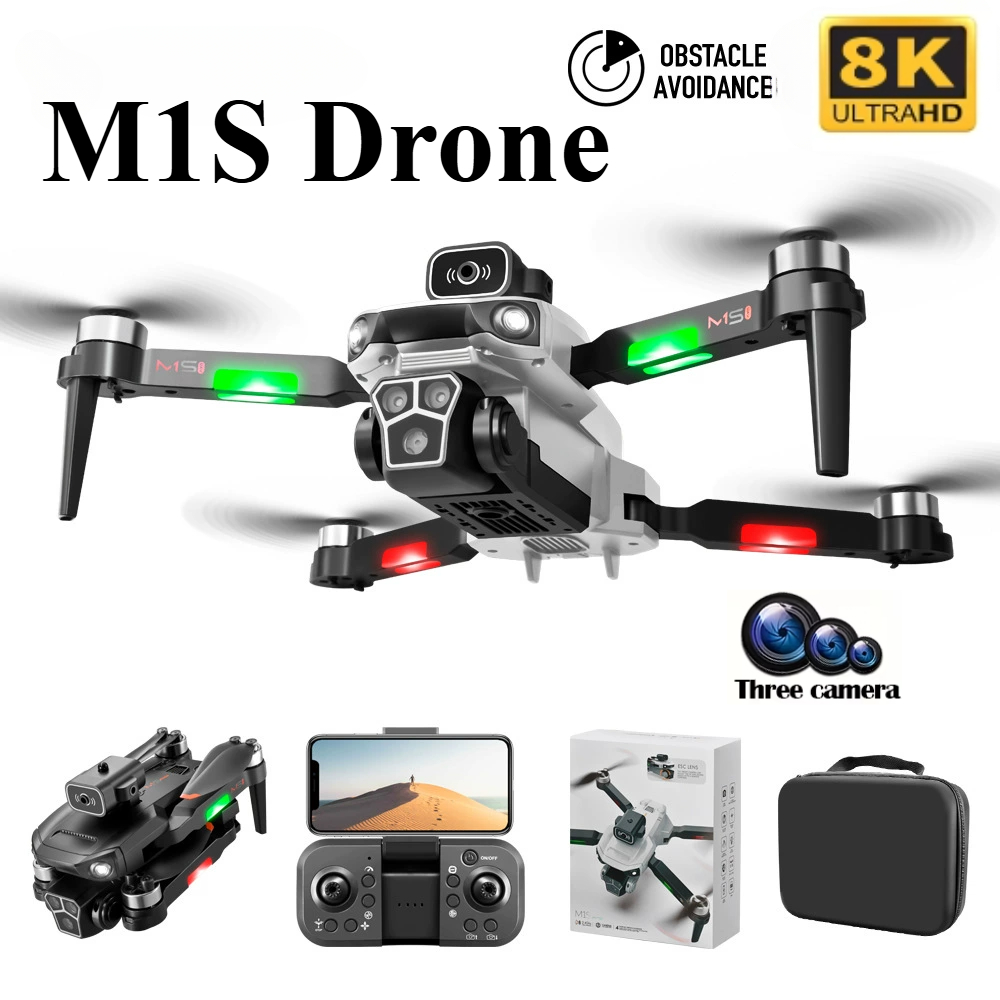 Drone Rc Harness - M1S Drone 8K Professional Triple Camera