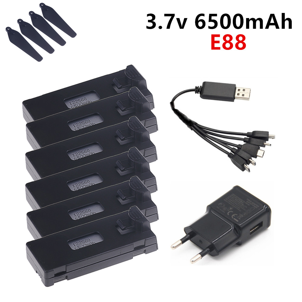Drone Rc E99 Pro - 3.7V 6500mAh Lipo Battery For E88