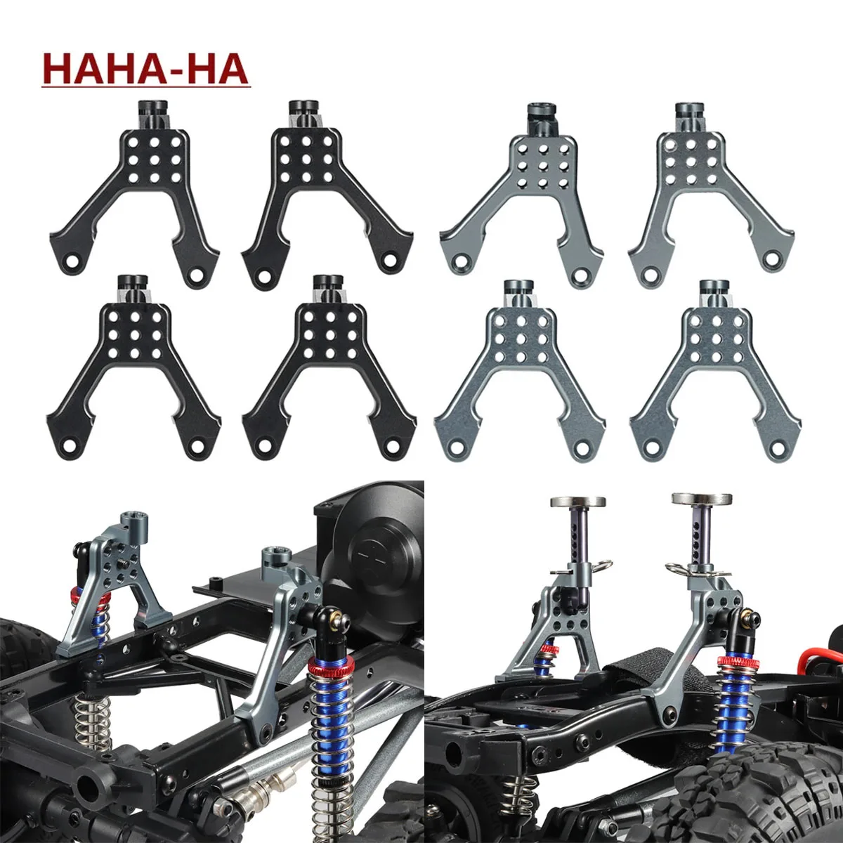 Rc Suspension Arm - 4Pcs Aluminum Front Rear Shock Tower