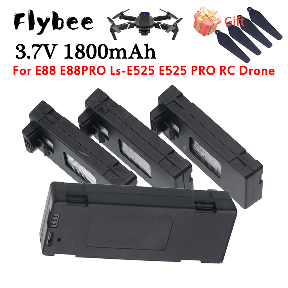Rc Drone E88 - For E88 Battery Rechargeable Battery 3.7V
