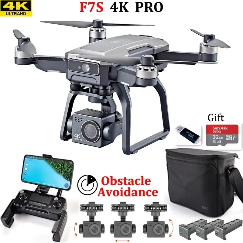 Drone Rc Gps - SJRC F7s 4K PRO Drone 4K