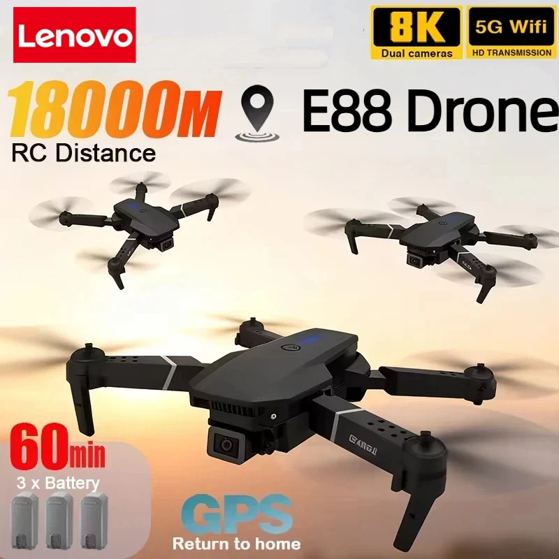 Rc Drone E88 - Lenovo New E88 Pro WIFI FPV