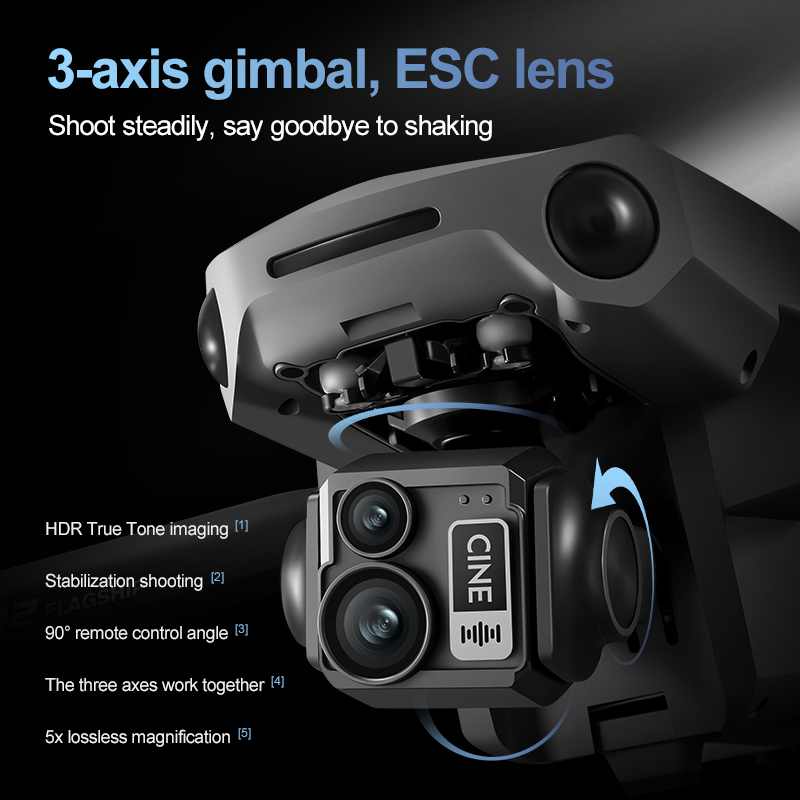 8K 3 Axis Gimbal Brushless 7.2 - đánh giá và giá Drone Rc Gps