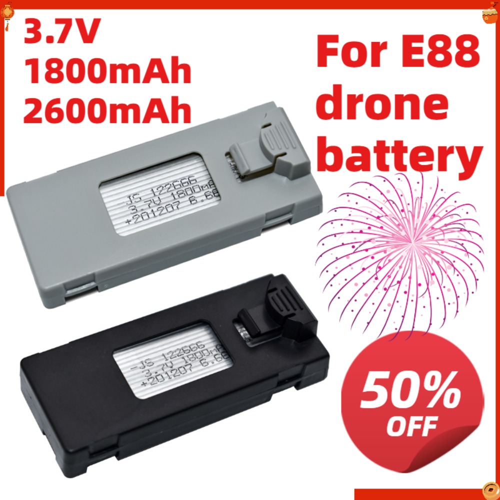3.7v 1800mAh 2600mAh Remote Co - đánh giá và giá Rc Drone E88