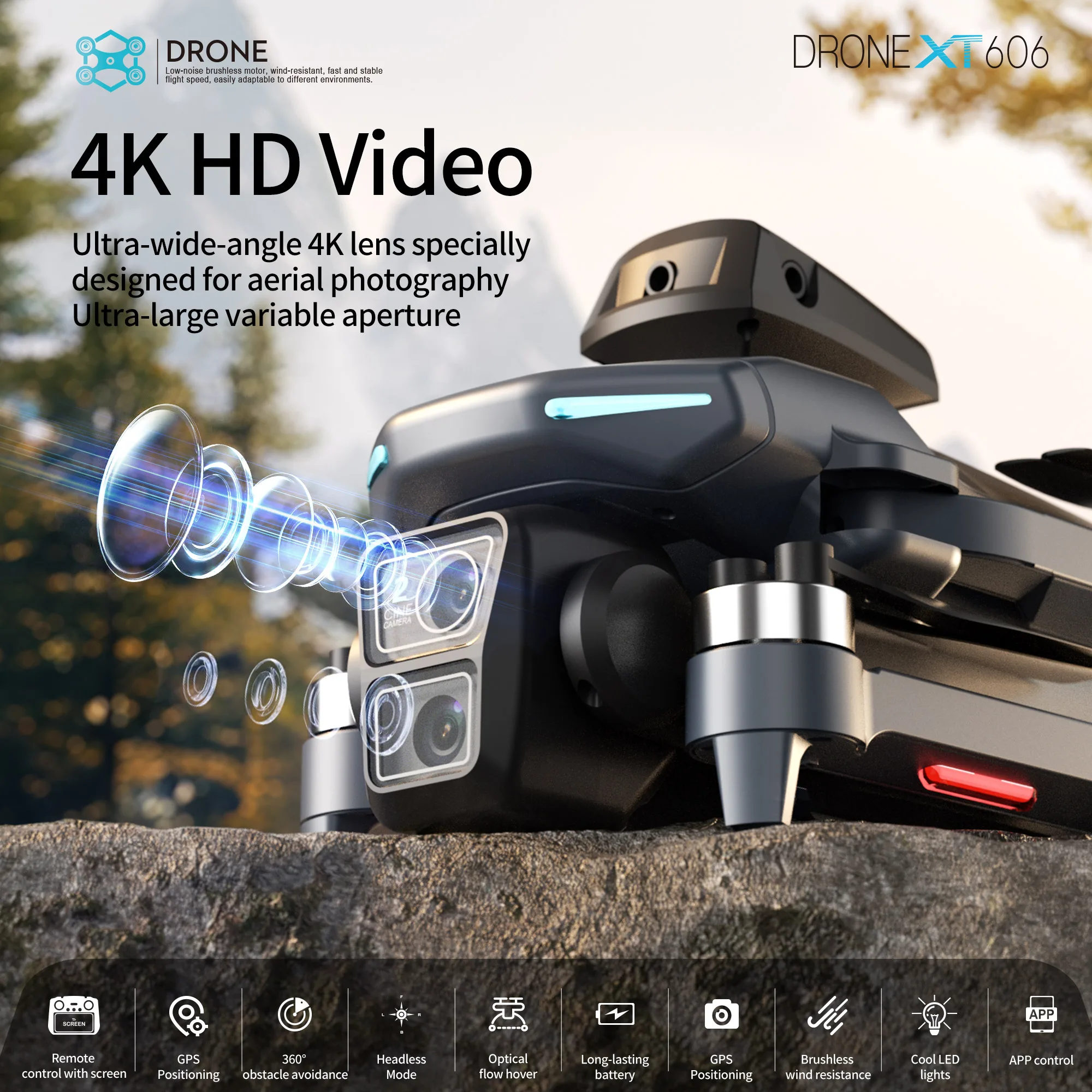 Lenovo XT606 Drone Professiona - đánh giá và giá Drone Rc Harness