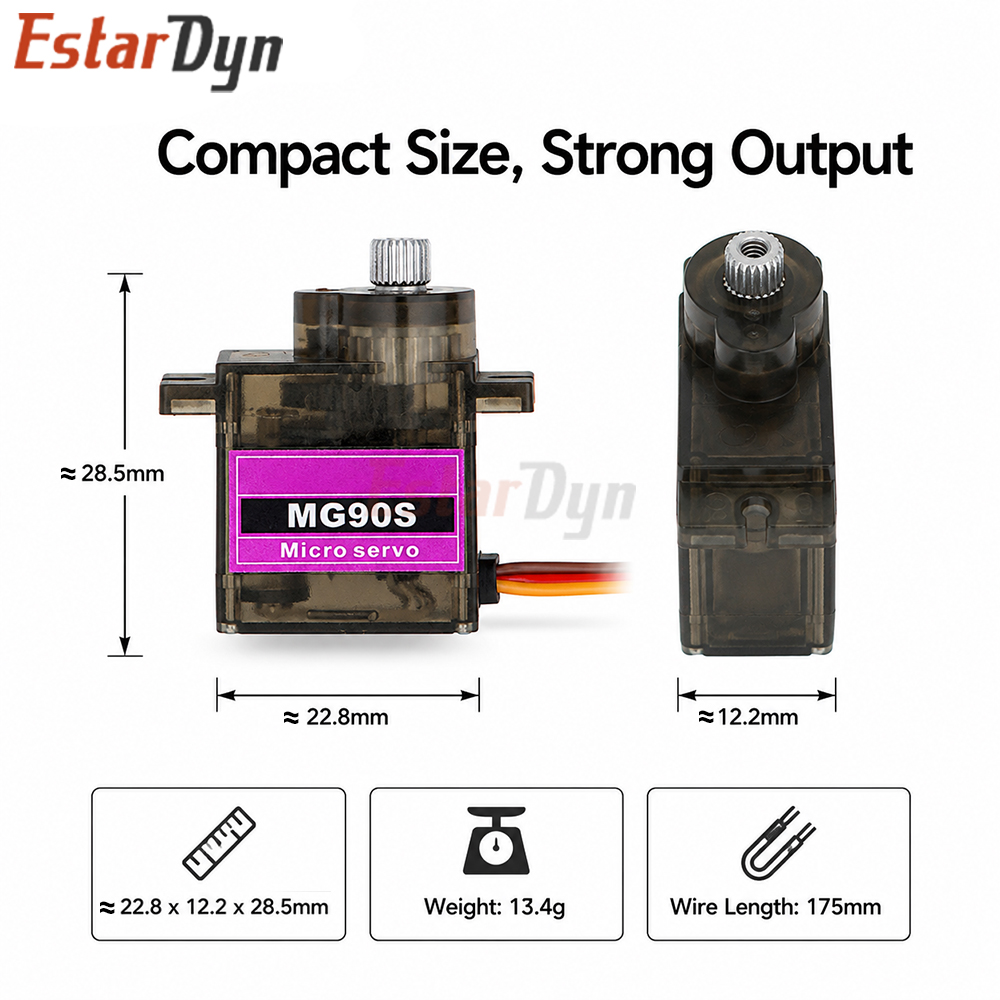 Estardyn MG90S Digital Metal G - đánh giá và giá Drone Rc Board