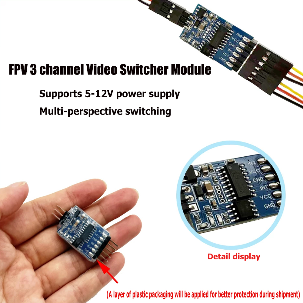 5.8G 3 Channel Video Switcher  - đánh giá và giá Drone Rc With Camera