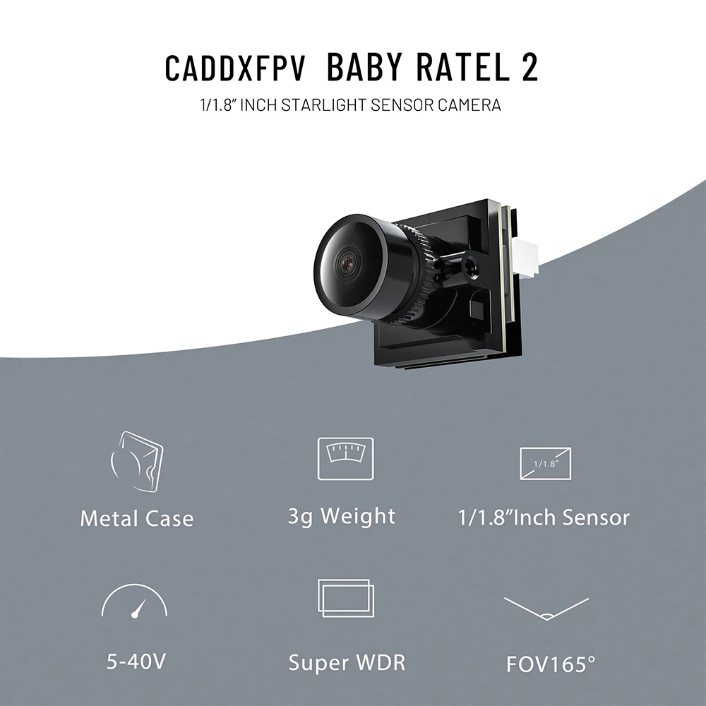CADDX Micro FPV Camera Ratel 2 - đánh giá và giá Drone Rc With Camera