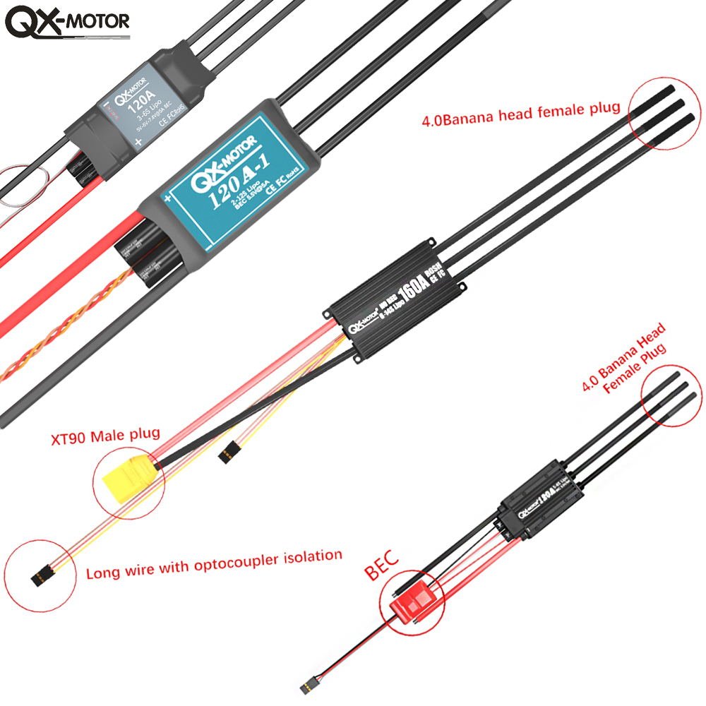 QX-MOTOR Brushless ESC series  - đánh giá và giá Drone And Car