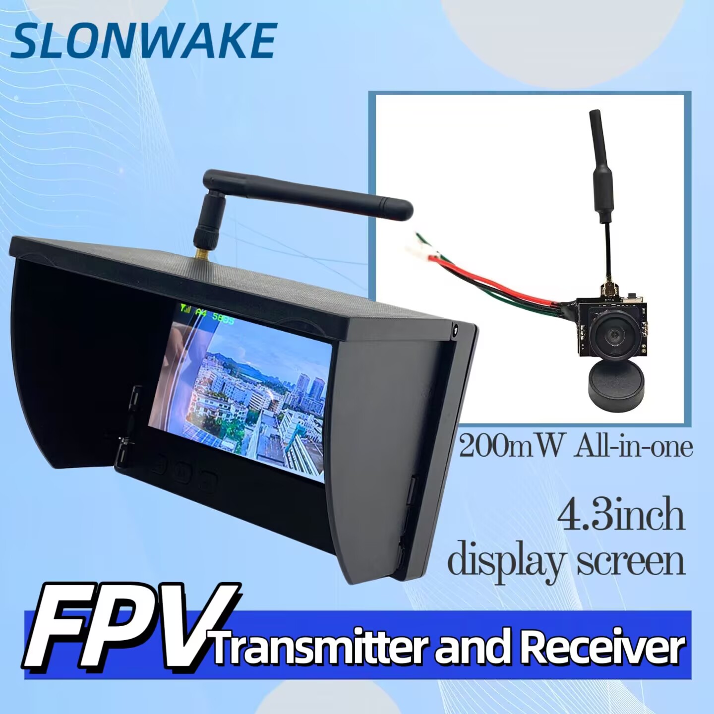 SLONWAKE 5.8G Analog Video Tra - đánh giá và giá Drone Rc With Camera