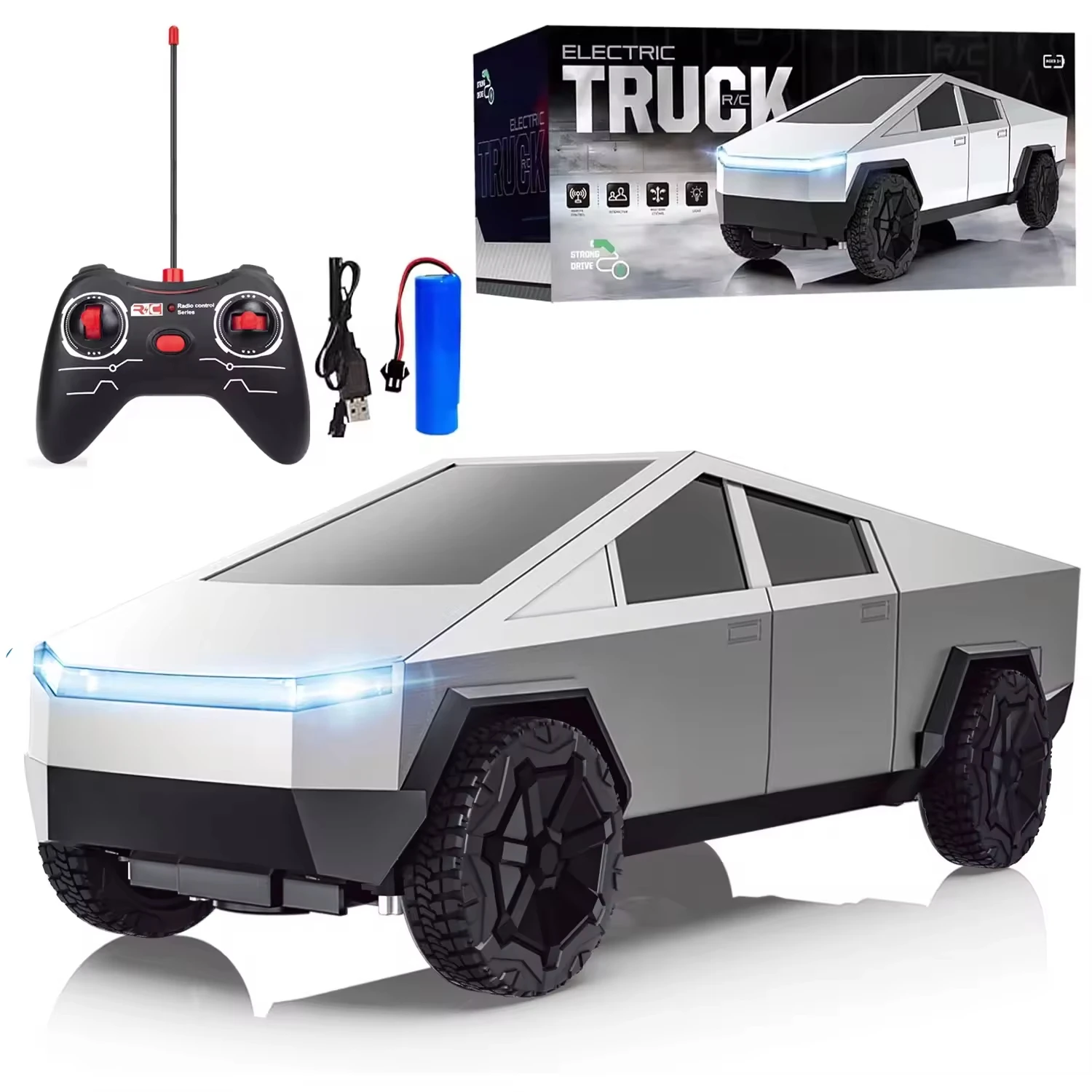 1:24 RC Cybertruck Pickup 4WD  - đánh giá và giá Drone Lidi Rc