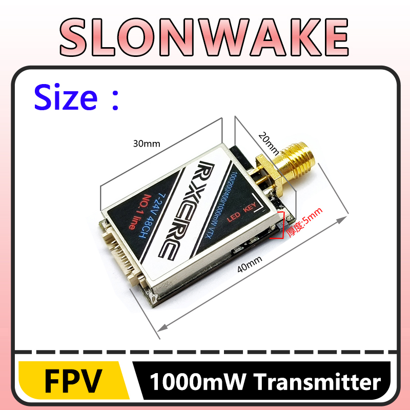 SLONWAKE  5.8G 48CH 1W VTX 100 - đánh giá và giá Drone Rc With Camera