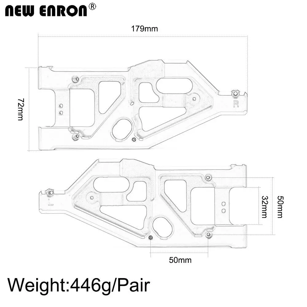 NEW ENRON Aluminium 6061 Front - đánh giá và giá Rc Suspension Arm