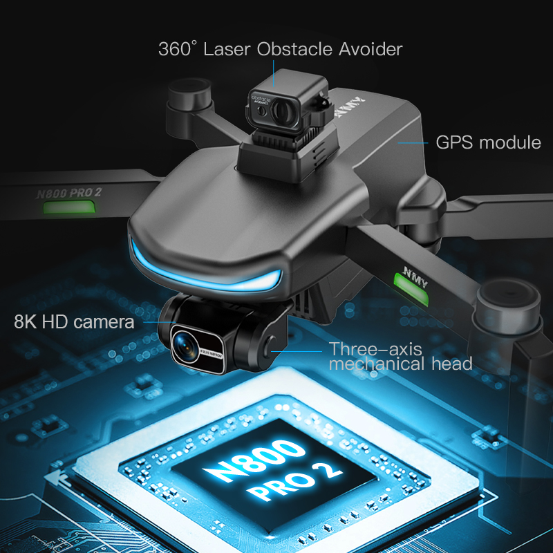 N800 PRO 2 GPS Drone Professio - đánh giá và giá Drone Rc Harness