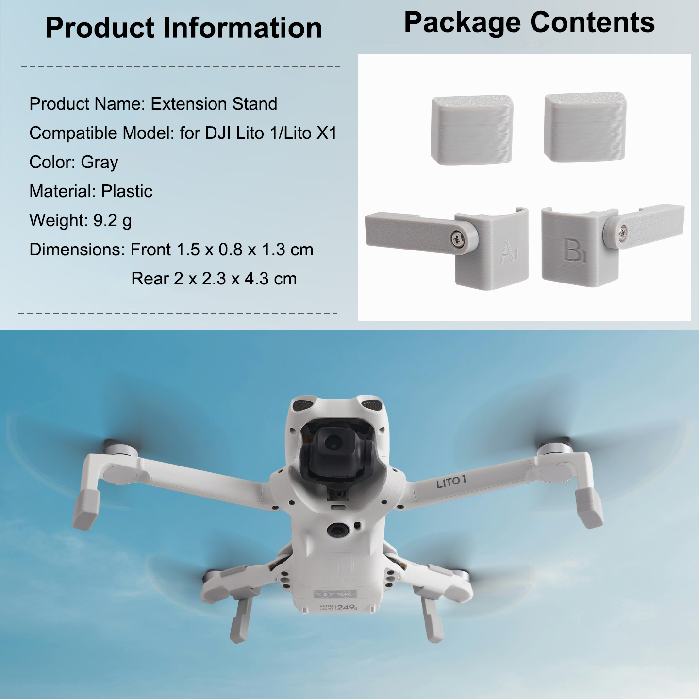 Landing Gear Extender for DJI  - đánh giá và giá Drone Dji Rc N1