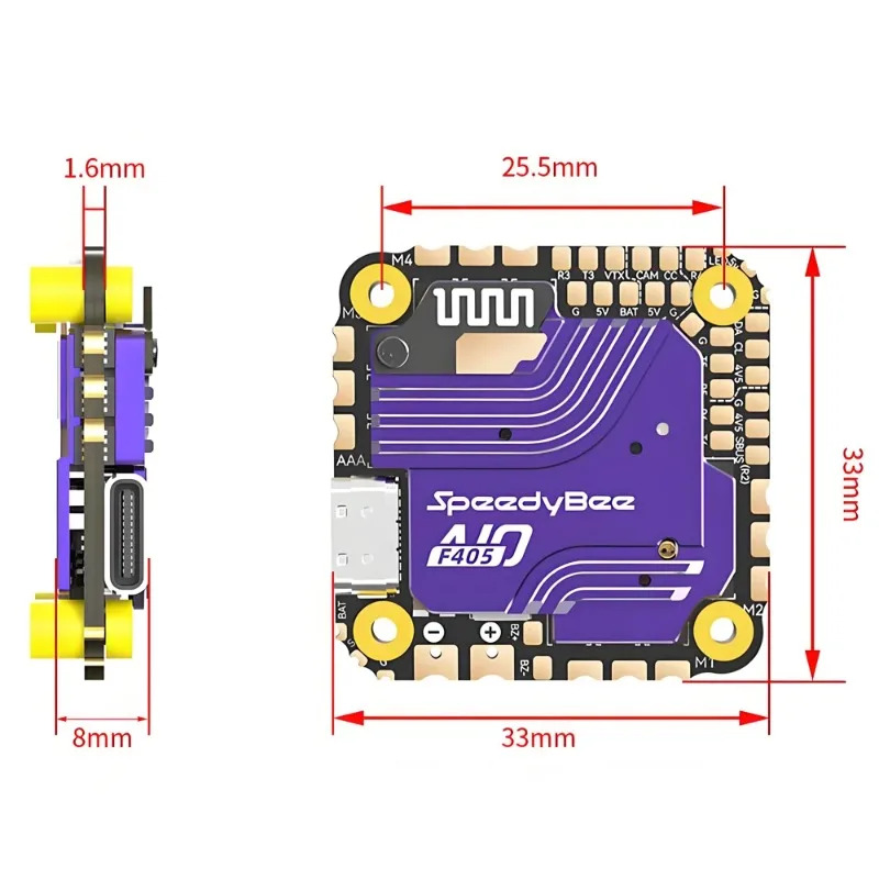 SpeedyBee F405 AIO Flight Cont - đánh giá và giá Drone With Rc 2