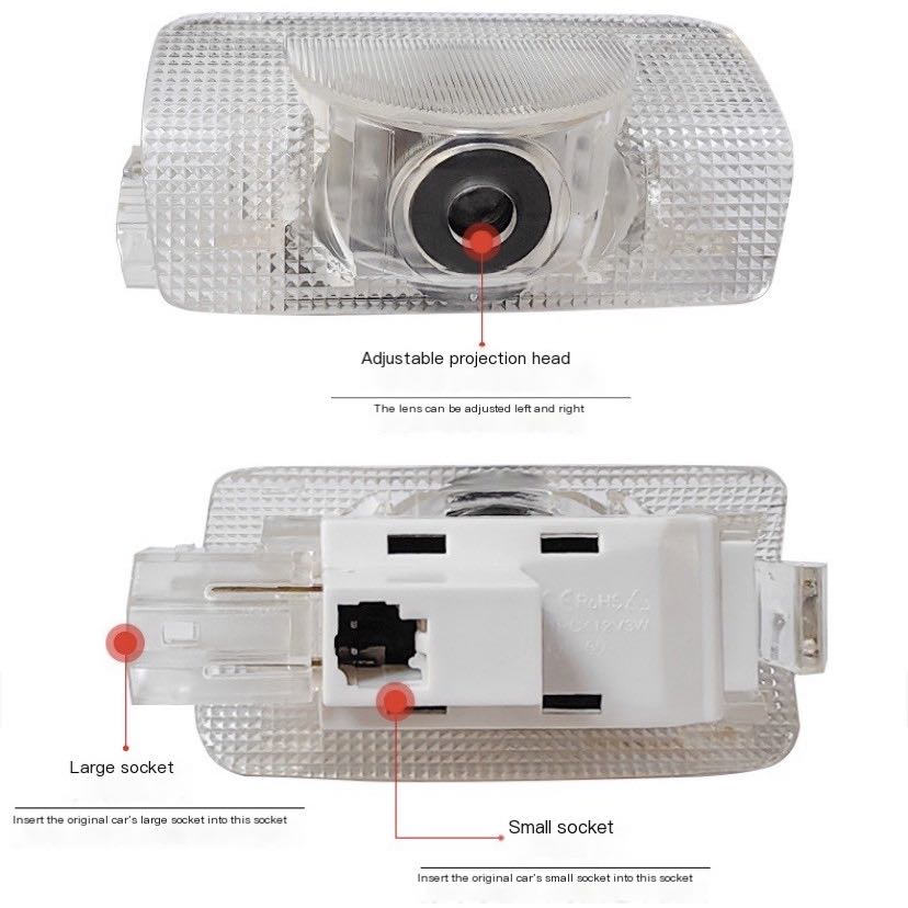 2Pcs LED Projector Lamp Car Do - đánh giá và giá Drone Lidi Rc