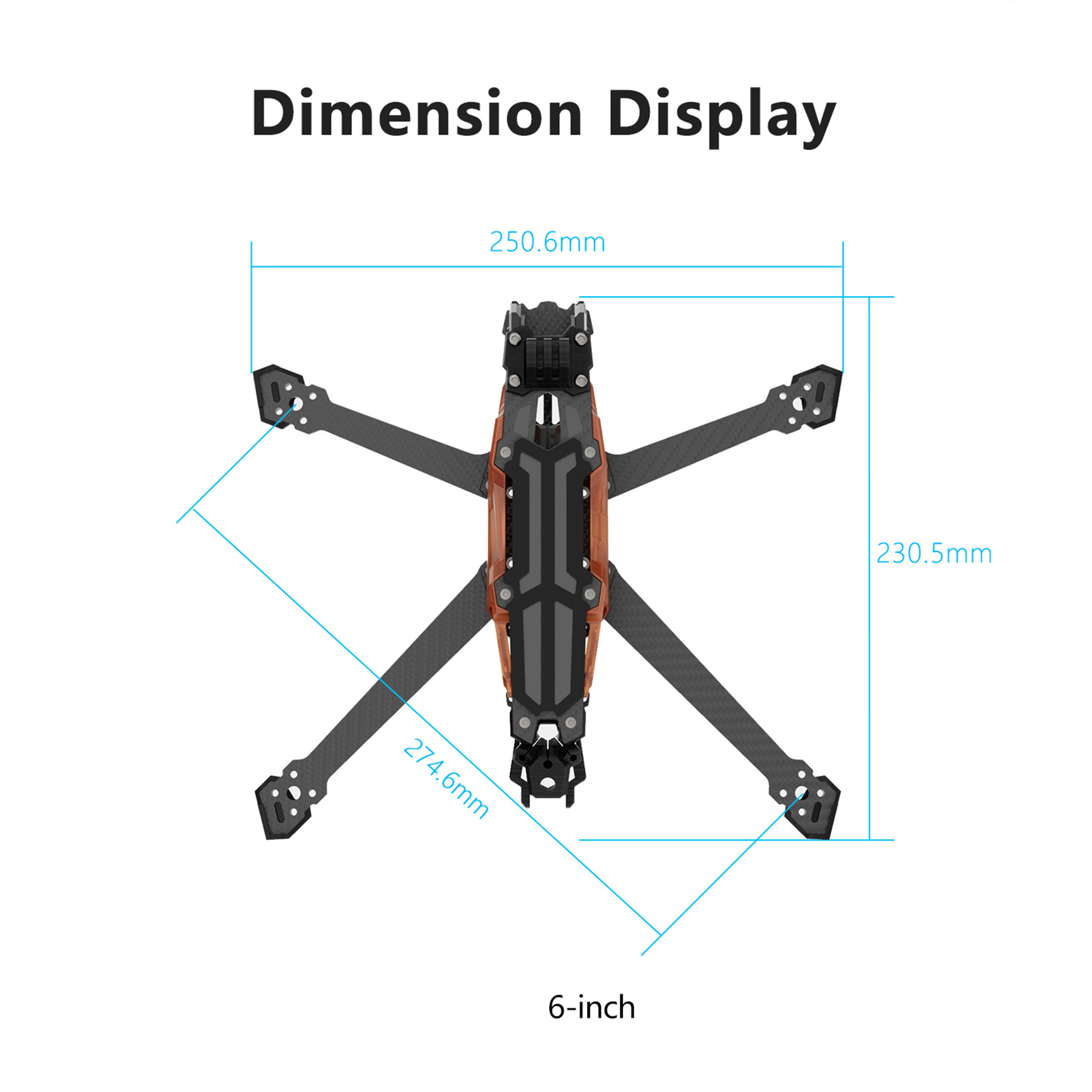 GEPRC GEP-Vapor-D5 D6 O4 Pro C - đánh giá và giá Drone Frame 5 Inch