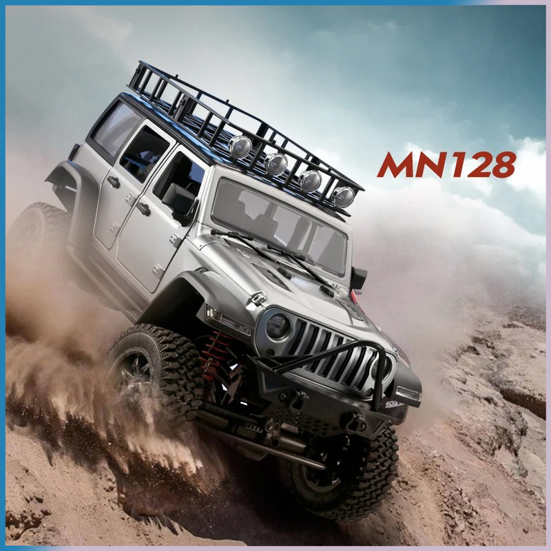 RC Crawler 4x4 Car MN128  2.4G - đánh giá và giá Drone Lidi Rc