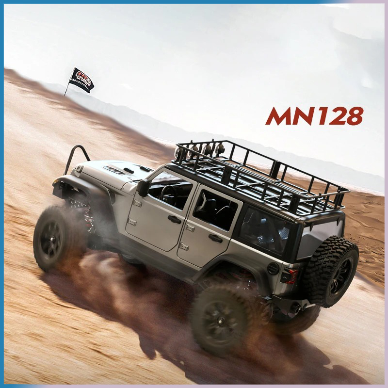 RC Crawler 4x4 Car MN128  2.4G - đánh giá và giá Drone Lidi Rc