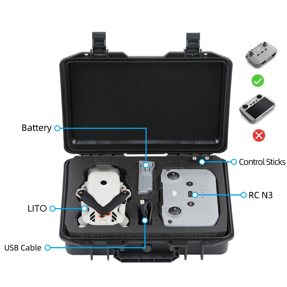Portable Carrying Case for DJI - đánh giá và giá Drone Dji Rc N1