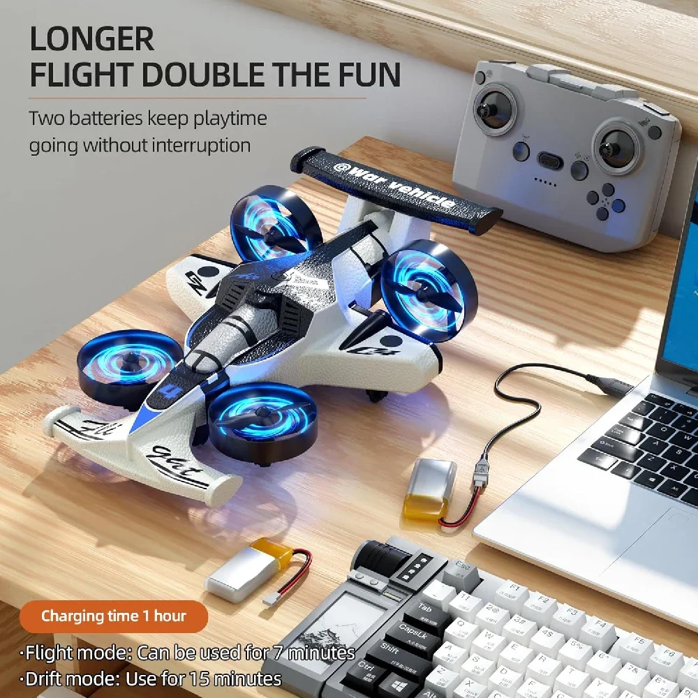 2 in 1 RC Flying Drone Car Dua - đánh giá và giá Drone Rc Land